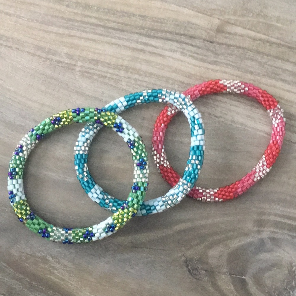 Beaded Bracelets - Set of 3